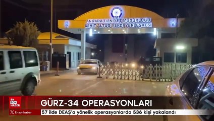 57 ilde DEAŞ'a yönelik operasyonlarda 536 kişi yakalandı