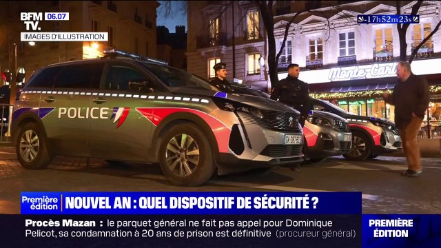Nouvel An: 10.000 membres des forces de l'ordre mobilisés à Paris et en petite couronne