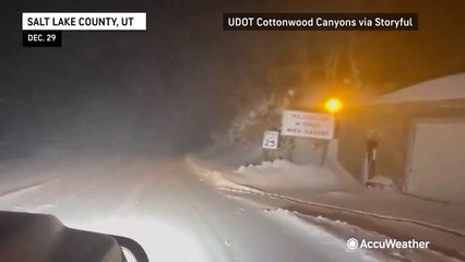 Snow falls across the Rockies to end 2024