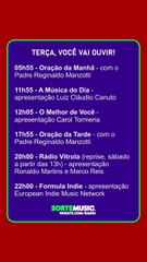 Programação Especial de Terça na Rádio Sorte Music 🎶