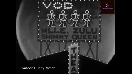 Funny Cartoon Oswald the Lucky Rabbit Bright Lights -  animation