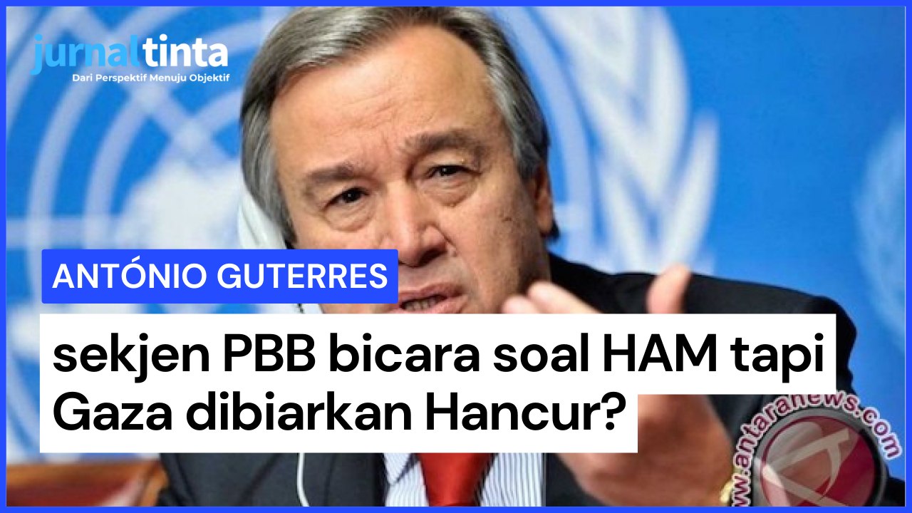 Tak Malu dengan Gaza? Sekjen PBB António Guterres Bicara Perihal Kemanusiaan