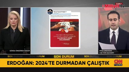 2024'te neler yapıldı? Cumhurbaşkanı Erdoğan tek tek paylaştı