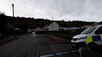 Police in Mixenden on New Year's Eve 2024
