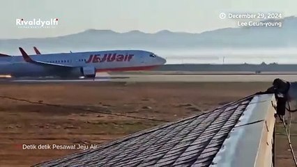 Detik detik Pesawat Jeju Air Jatuh
