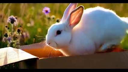 Fluffy Bunny's Day: Fun, Snacks, and Cuteness Overload! 🐰✨