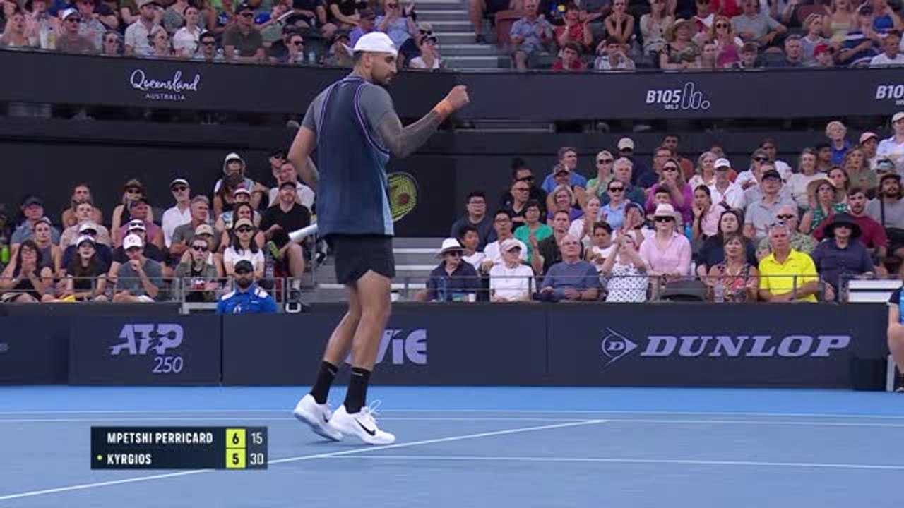 Brisbane - Kyrgios perd le duel de poids lourds face à Mpetshi Perricard