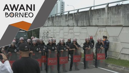 Himpunan aman diteruskan, pertembungan dikawal polis