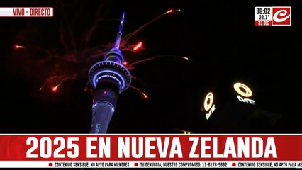 Arrancó el 2025: así festejaron año nuevo en Nueva Zelanda