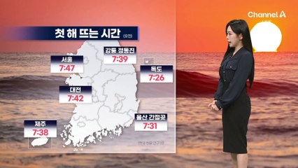 [날씨]새해 첫날 맑고 큰 추위 없어