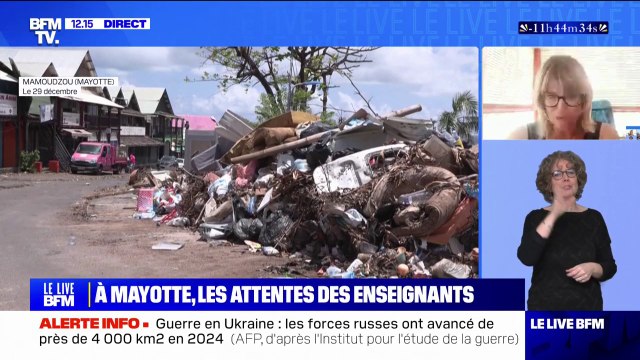 Rentrée scolaire à Mayotte: On verra le 13 janvier ce qu'il en est au niveau du nombre de professeurs , déclare cette enseignante