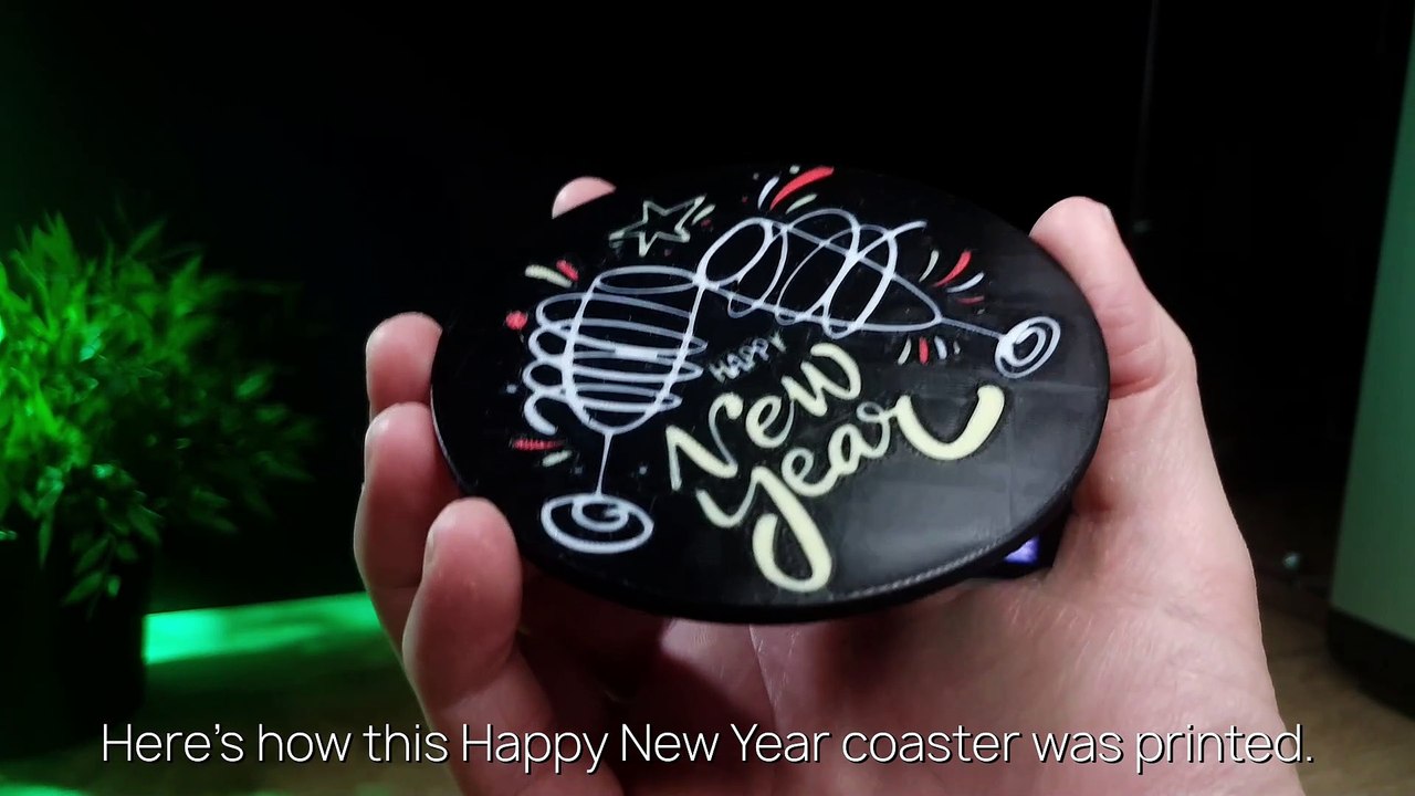 🎆 Happy New Year 3D Print - Bambu Studio Tutorial - Bambu Lab A1 Mini