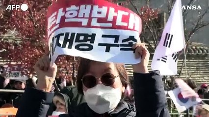 Corea Sud, una manifestazione di sostegno a Yoon Suk Yeol
