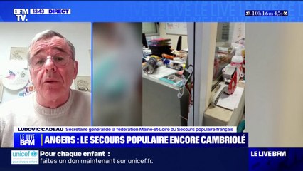 Secours populaire cambriolé à Angers: "C'est la deuxième fois qu'on nous cambriole de cette façon", affirme Ludovic Cadeau (Fédération Maine-et-Loire du Secours populaire)