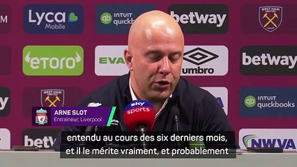 Slot : "Salah est extraordinaire, sans aucun doute"