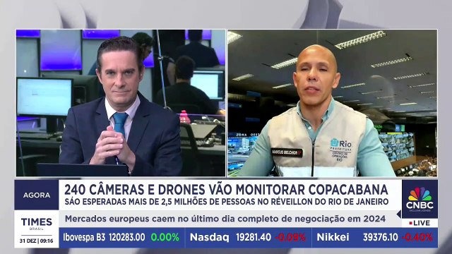 Ano Novo em Copacabana terá reforço de 240 câmeras de segurança; CEO do COR-RJ explica