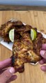 Garlic lime smoked chicken wings