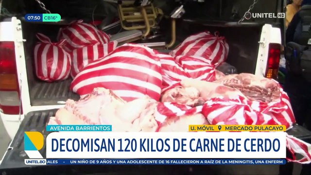 Decomisan unos 120 kilos de carne de cerdo en mal estado que pretendía ser comercializada