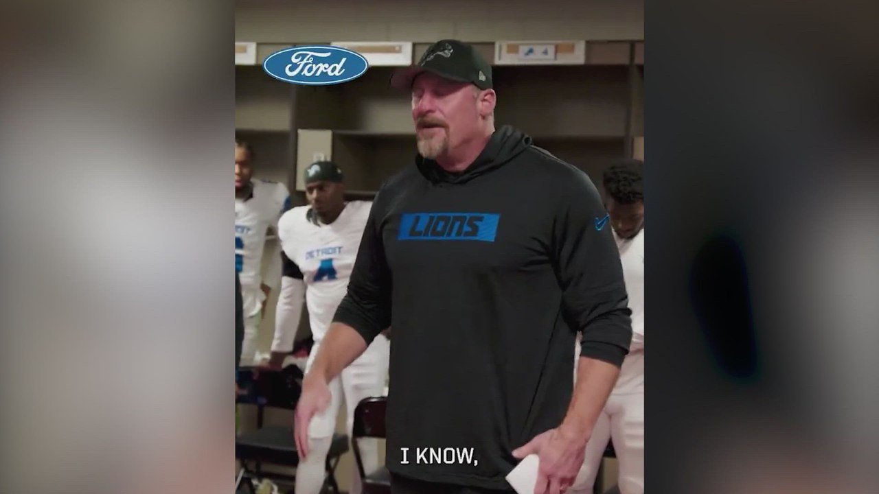 Dan Campbell delivers powerful speech in locker room after Lions' victory over 49ers