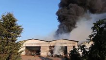 Il video dell'incendio alla cooperativa Sopred di Ravenna
