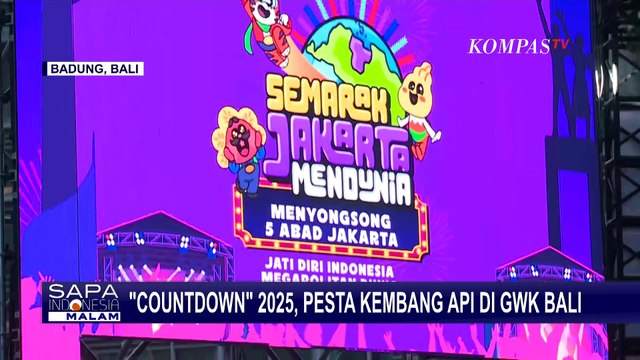 Meriah! Suasana Perayaan Tahun Baru 2025 di Bundaran HI Jakarta