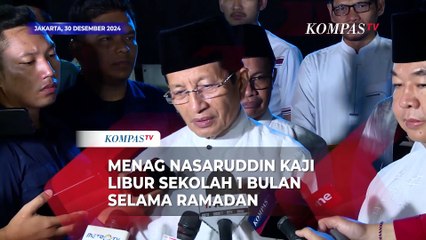 Menag Nasaruddin Tanggapi Wacana Libur Sekolah 1 Bulan Selama Ramadan