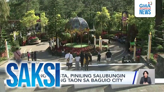 Ilang turista, piniling salubungin ang bagong taon sa Baguio City | Saksi