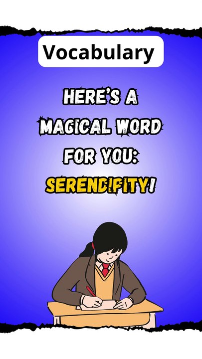 Word of the Day: Serendipity – Learn Its Meaning and Usage! #shorts #Shorts15 #Serendipity