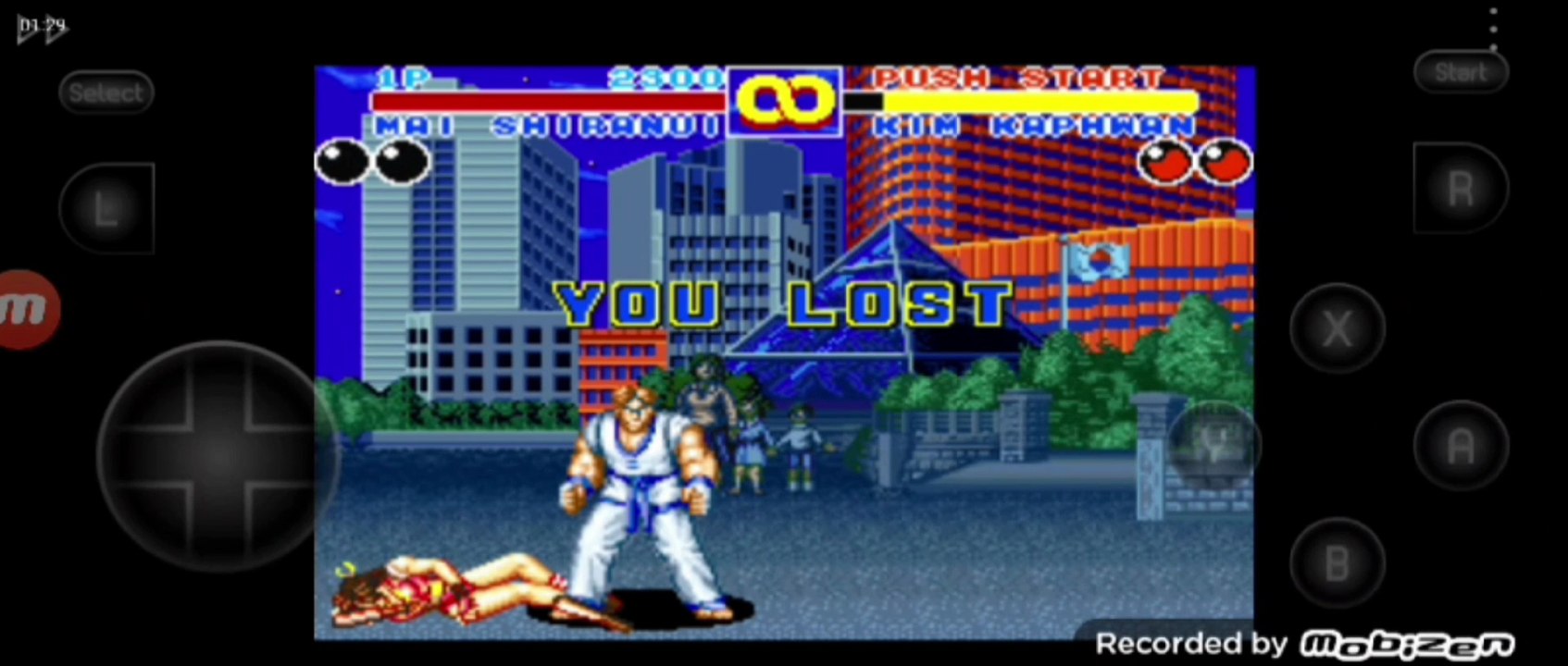 Fatal Fury 2 Mai Shiranui vs Kim Kaphwan Mai Shiranui é derrotada por Kim Kaphwan