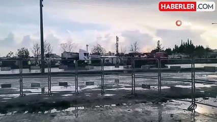 Mardin'de Kontrolden Çıkan Tır Refüje Çarptı