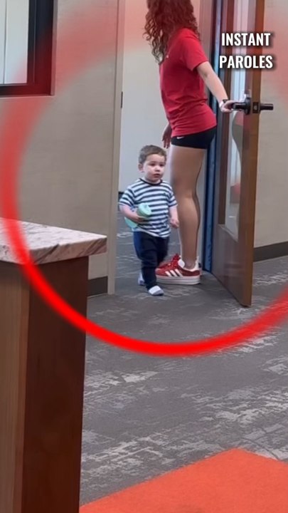 La joie de ce petit garçon en retrouvant sa maman après sa séance de sport