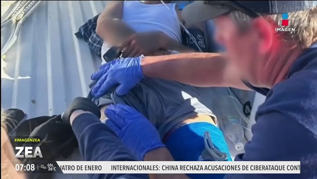 "Polleros" balean a migrantes y agentes de migración los rescatan