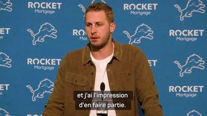Lions de Détroit - Goff : "Une mentalité "nous contre le monde" qui fait notre force"