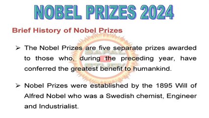 Nobel Prizes 2024