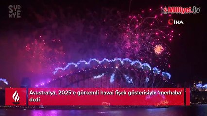 Avustralya havai fişek gösterileriyle 2025'e "merhaba" dedi
