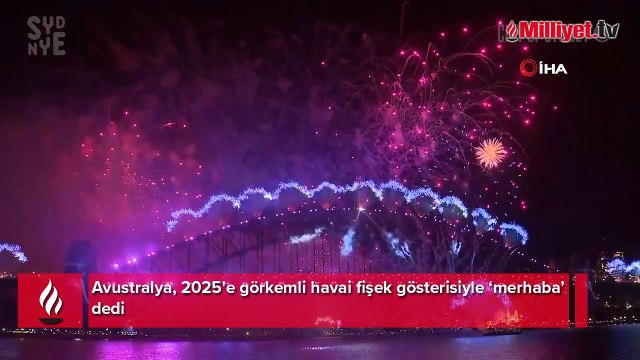 Avustralya havai fişek gösterileriyle 2025'e merhaba dedi