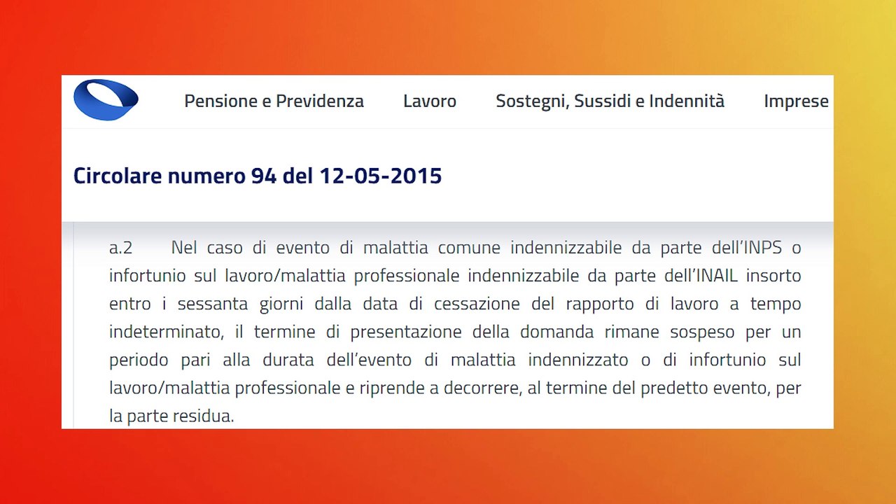 MALATTIA PRIMA DELLA NASPI: Cambia la domanda INPS, ecco la NOVITÀ