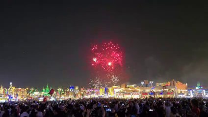 First firework show at Global Village