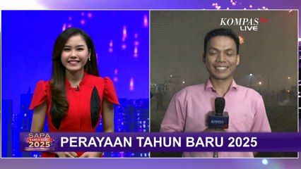 Hujan Deras Tak Kurangi Antusiasme Masyarakat Makassar Rayakan Malam Tahun Baru 2025
