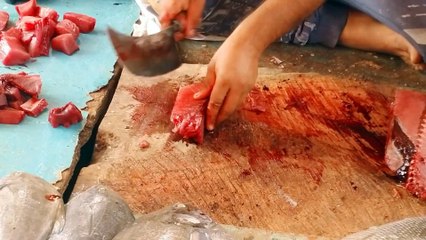 How to Cut Tuna Fish in the Indian Market