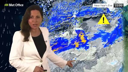Met Office Tuesday Evening Weather Forecast 31/12/2024