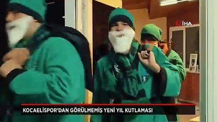 Kocaelispor'dan olay yaratan yeni yıl kutlaması