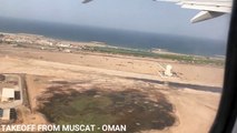 OMAN AIRWAYS - Take off from Muscat Airport - #dubai