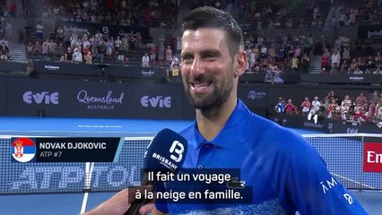 Brisbane - Djokovic : "Murray ? Il est au ski !"