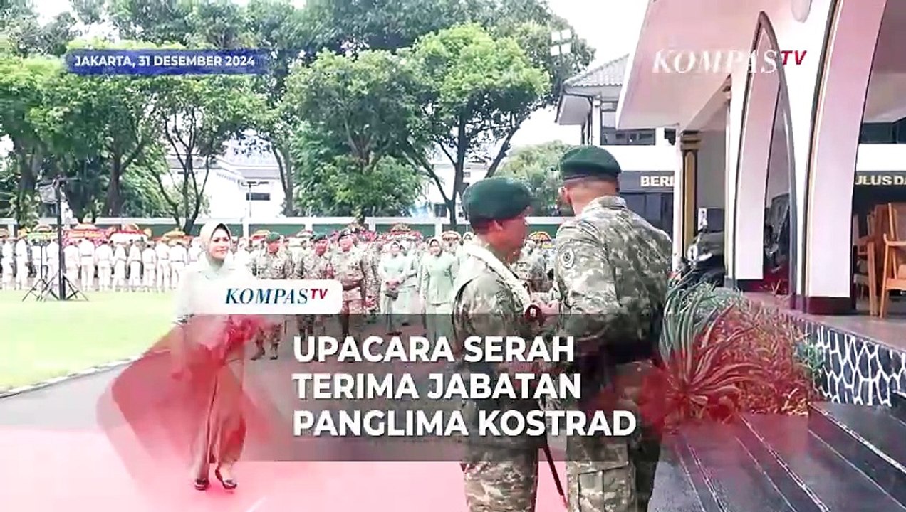 Momen Letjen TNI Mohammad Fadjar Resmi Jadi Pangkostrad Gantikan Letjen TNI Mohamad Hasan