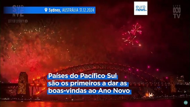 Países da região Ásia-Pacífico deram as boas-vindas a 2025 com fogo de artifício e celebrações
