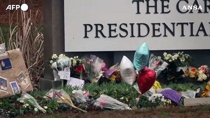 Atlanta, gli omaggi all'ex presidente degli Stati Uniti Jimmy Carter