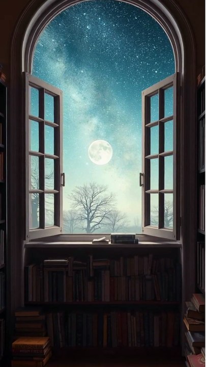 🌙 Moonlight Reading Nook 🌙 #renewal #inspiration #meditation #motivation #nature #relaxation #shorts