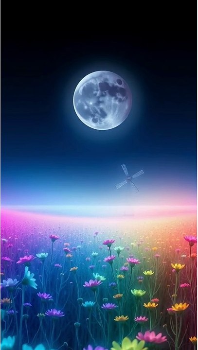 🌙 Dreamy Nightscape 🌙  #renewal #inspiration #meditation #motivation #nature #relaxation #shorts