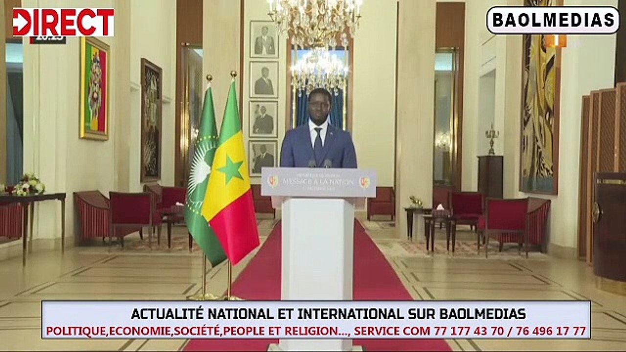 WOLOF DIRECT | MESSAGE À LA NATION DU PRÉSIDENT DE LA RÉPUBLIQUE – MARDI 31 DECEMBRE 2024
